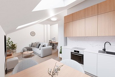 Prodej bytu 1+kk 27 m², Kolmá, Praha-Vysočany