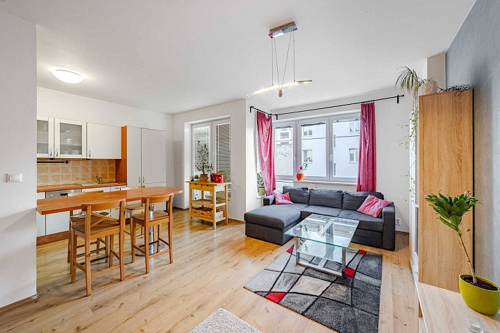 Prodej bytu 2+kk 57 m², V zahradách, Praha-Libeň