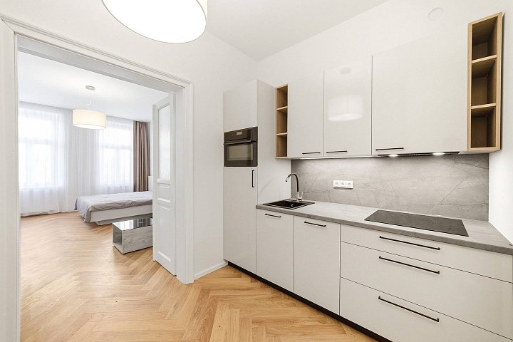 Pronájem bytu 2+kk 44 m², Velehradská, Praha-Vinohrady