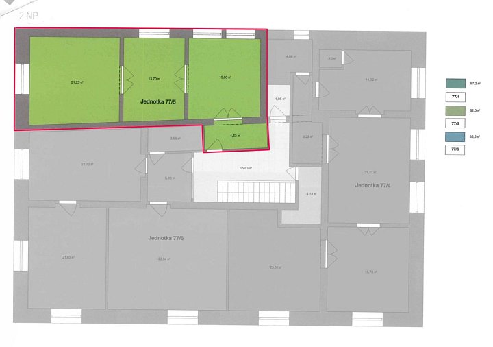Prodej bytu 3+kk 62 m², Vaněčkova, Benátky nad Jizerou-Benátky nad Jizerou I