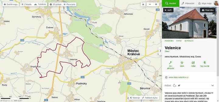 Prodej pozemku bydlení pozemek 1178 m², Velenice