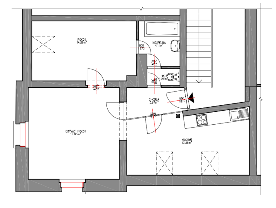 Prodej bytu 2+1 61 m², Chlumova, Praha-Žižkov